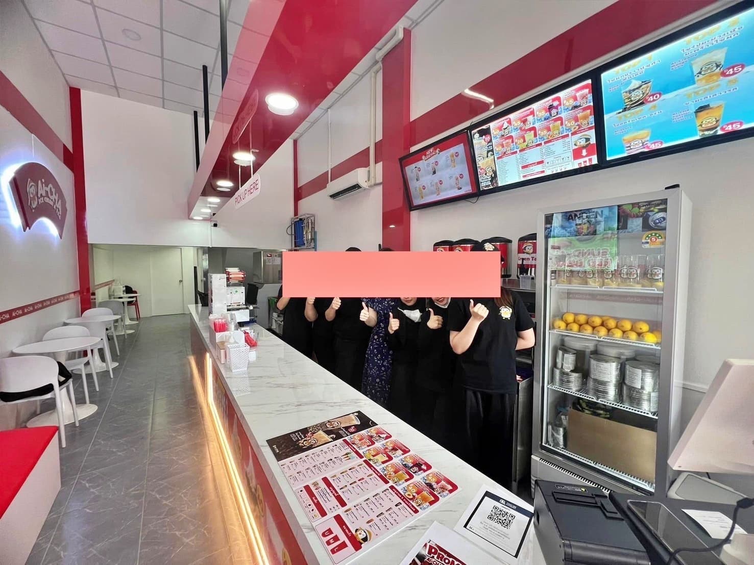 เซ้งร้าน Ai-CHA ร้านไอศครีม-ชานม ซอยลาดพร้าว 101 ตรงข้ามตลาดสดนครไทย ติดสถานีรถไฟฟ้า