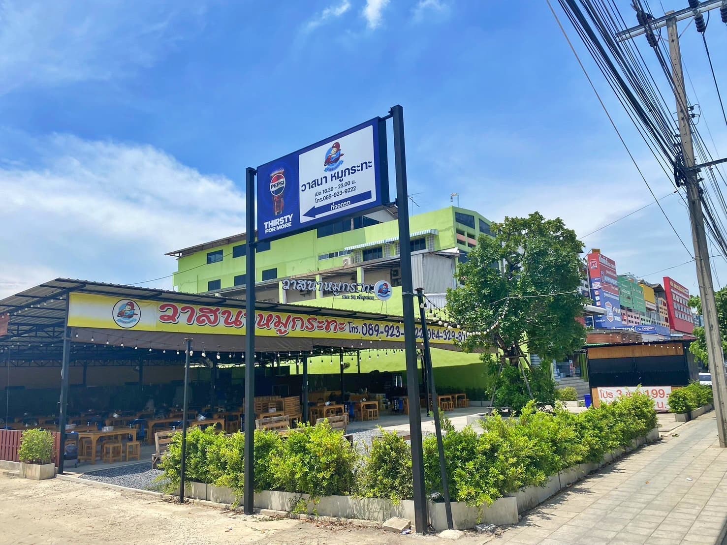 เซ้งร้านหมูกระทะ วาสนา ลาดกระบัง เส้นเจ้าคุณทหาร ติดถนนใหญ่ พร้อมโครงสร้างทั้งหมด