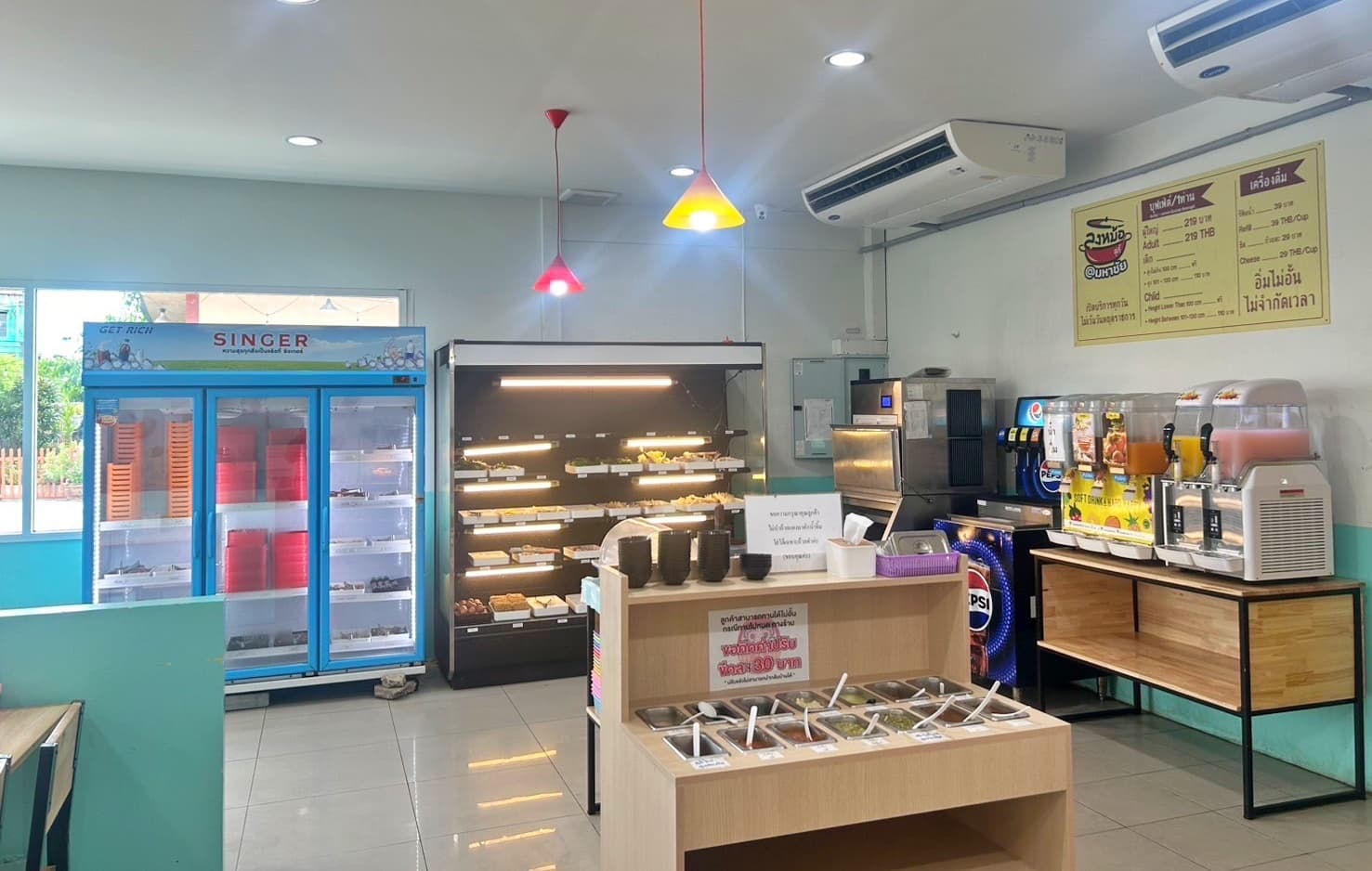 เซ้งด่วน ร้านชาบู พร้อมBrand สมุทรสาคร ใกล้โลตัสมหาชัย พื้นที่โดยรอบเป็นชุมชน ที่จอดรถเยอะ