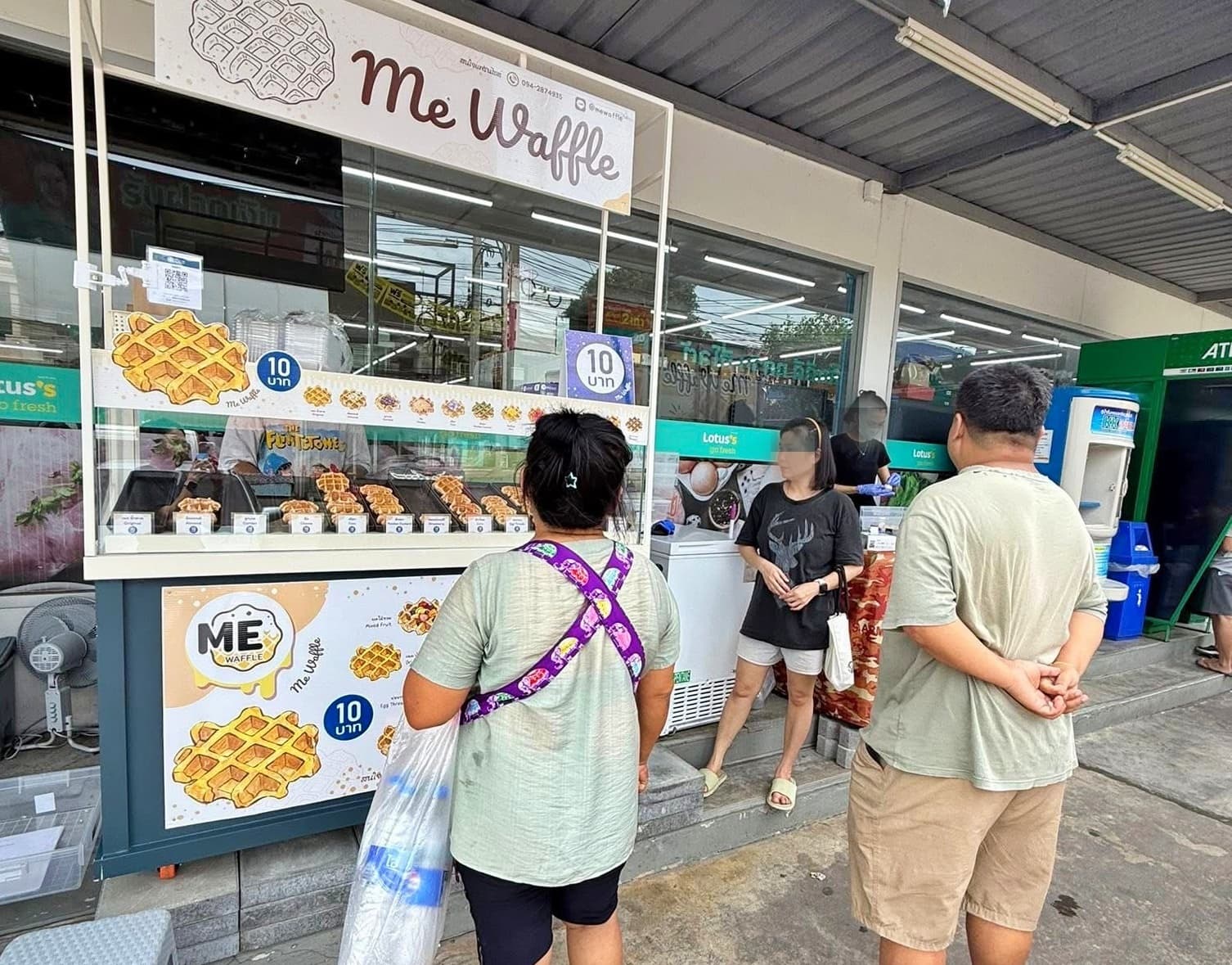 เซ้งร้านวาฟเฟิล Me Waffle หน้า Lotus Go Fresh นวมินทร์ 42 แยก 25แหล่งชุมชน หมู่บ้านเยอะมาก